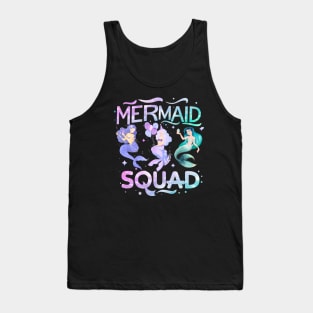 Mermaid Squad Mermaid birthday Tank Top